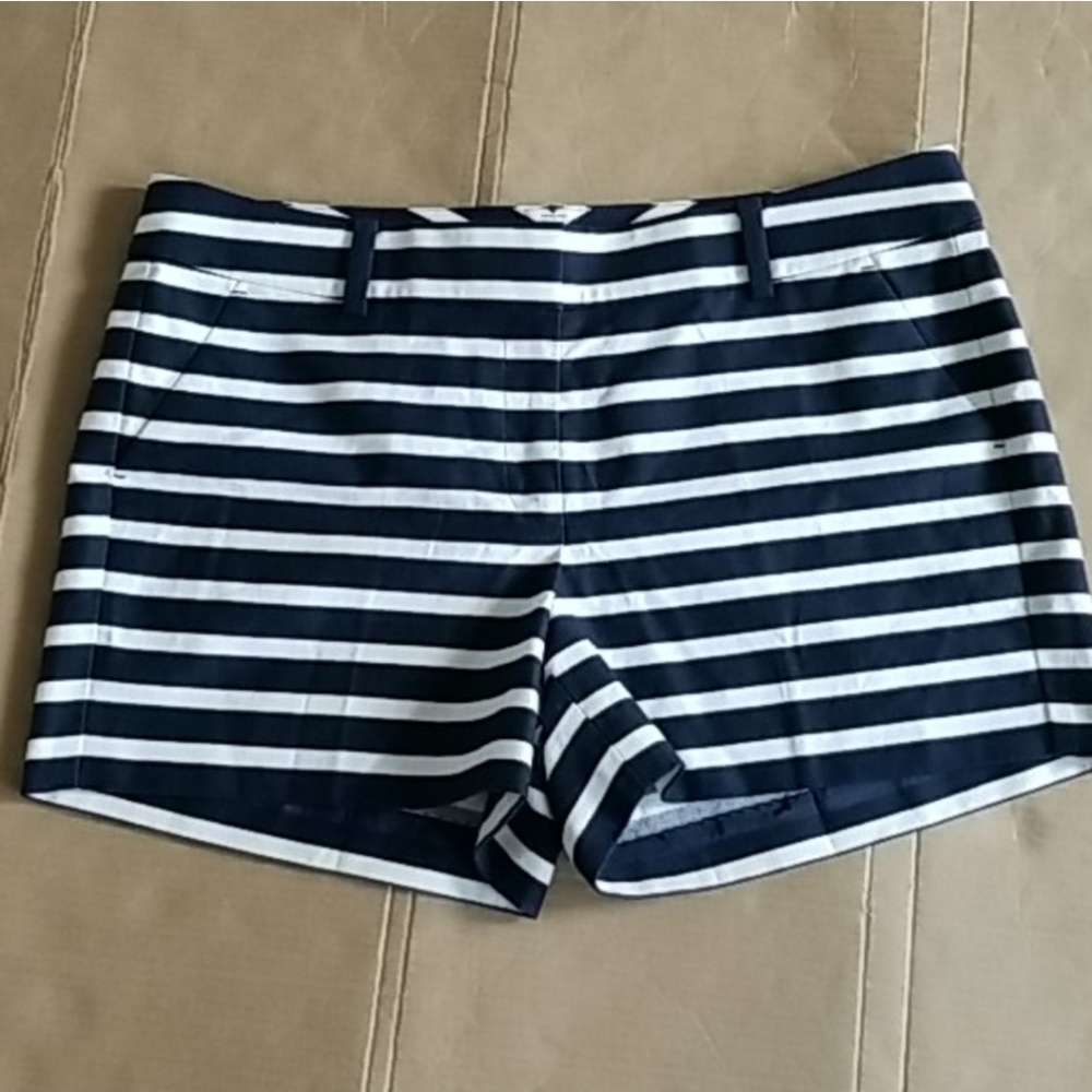 Ann Taylor Nautical Stripe Shorts NWT